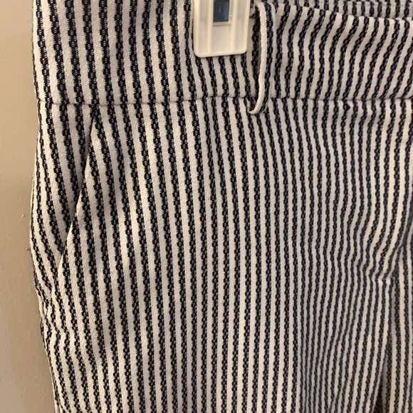 Capri Navy and White Stripe Business Pants! - Picture 2 of 3
